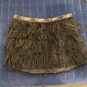 Guess feather and tulle mini skirt